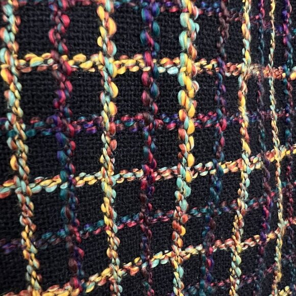 Anthropologie Hutch Tweed Plaid Multicolour Lined A-Line Mini Skirt Sz XS - Picture 6 of 10